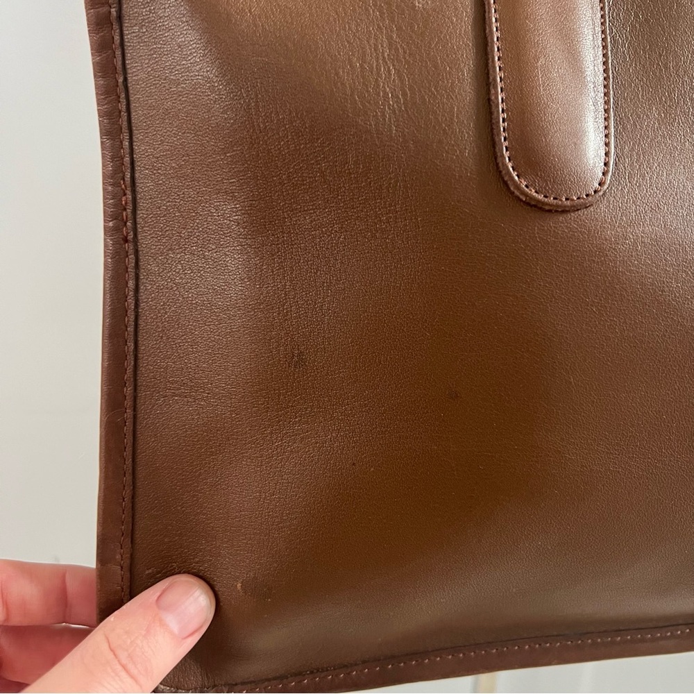 Coach Vintage Slim Satchel Leather Handbag Bonnie Cashin 1970s 1980s Made in NYC - Picture 3 of 16